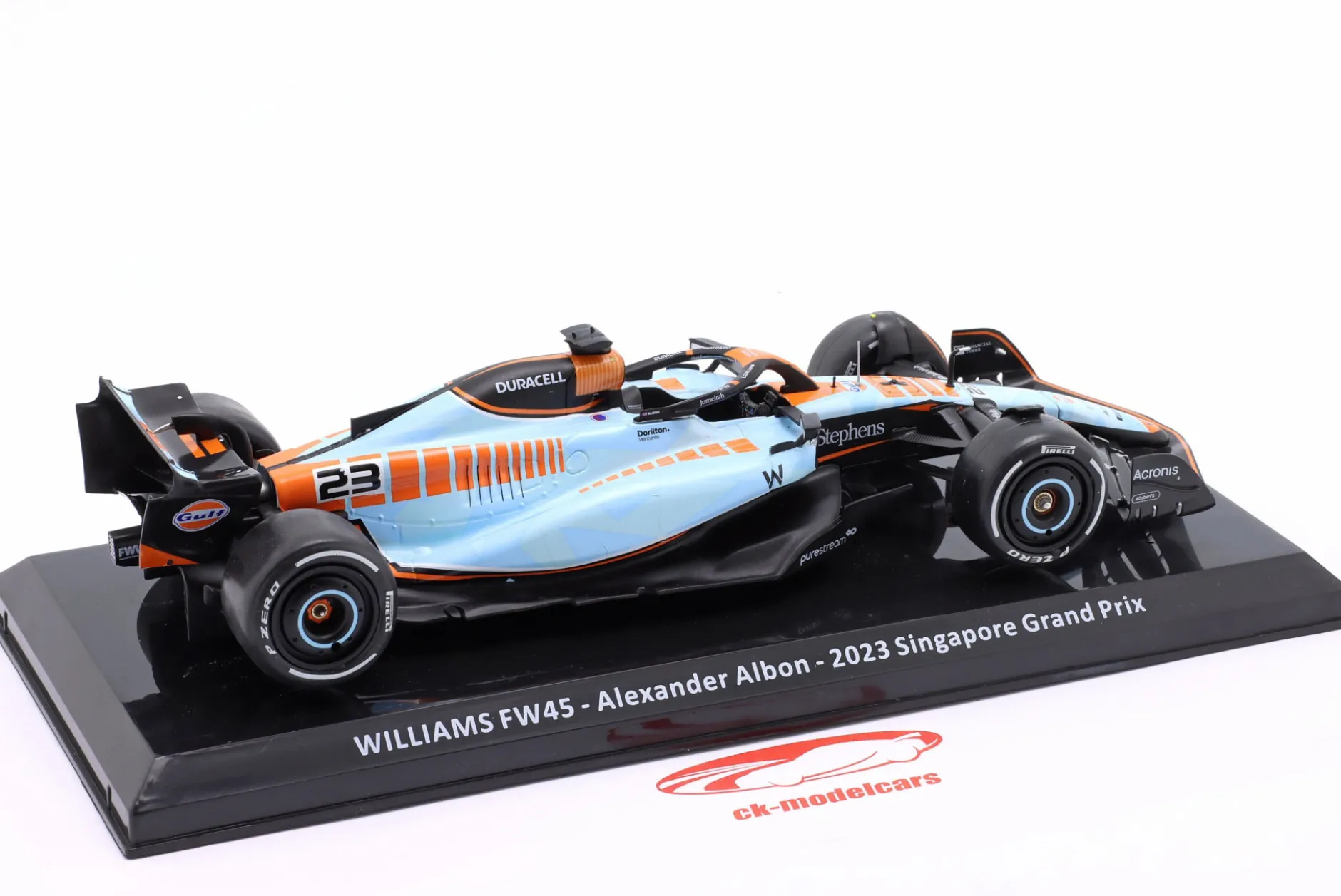A. Albon Williams FW45 #23 Singapur GP Formel 1 2023 1:24 Premium Collectibles