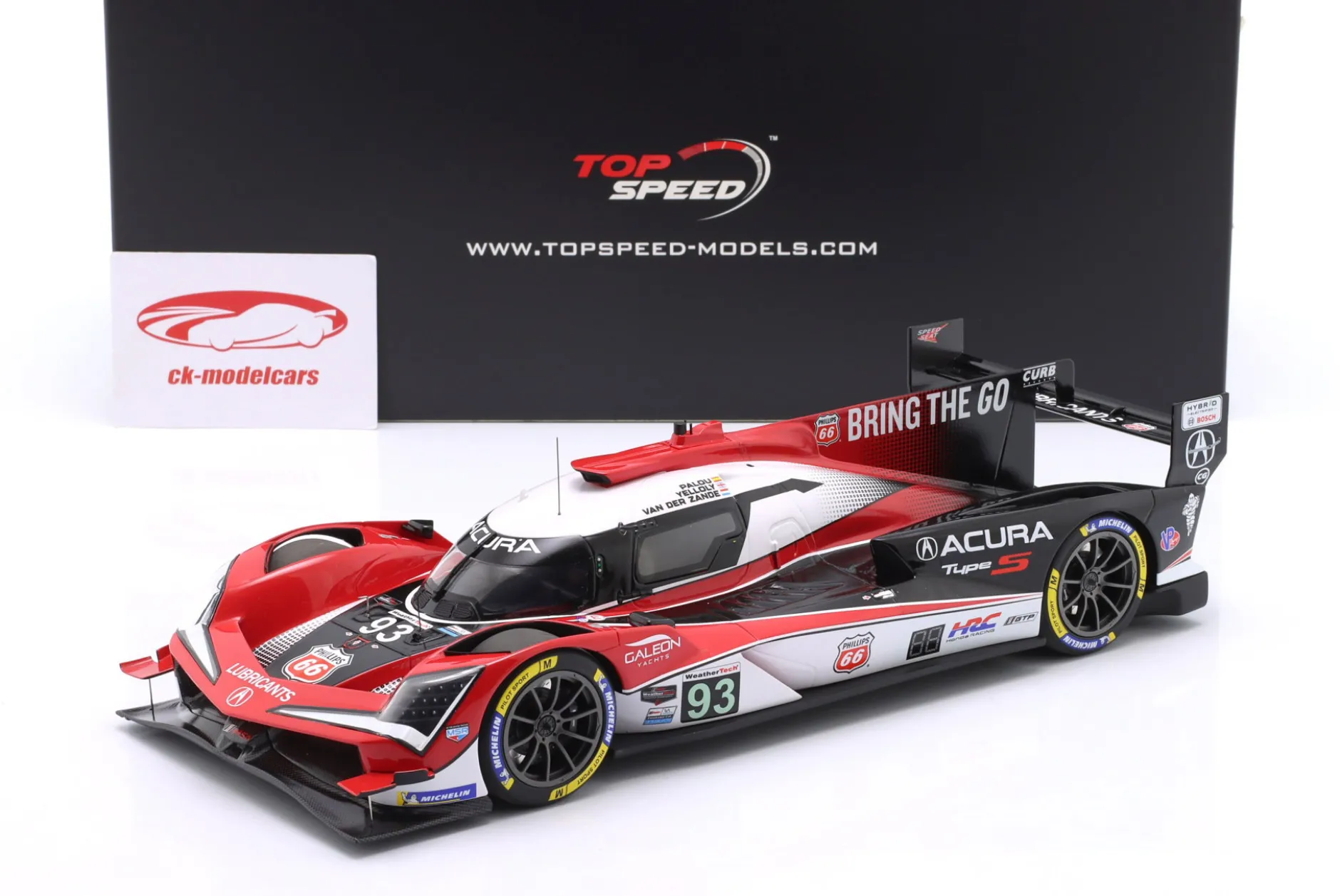 Acura ARX-06 #93 3rd 12h Sebring Acura Meyer Shank Racing 1:18 TrueScale