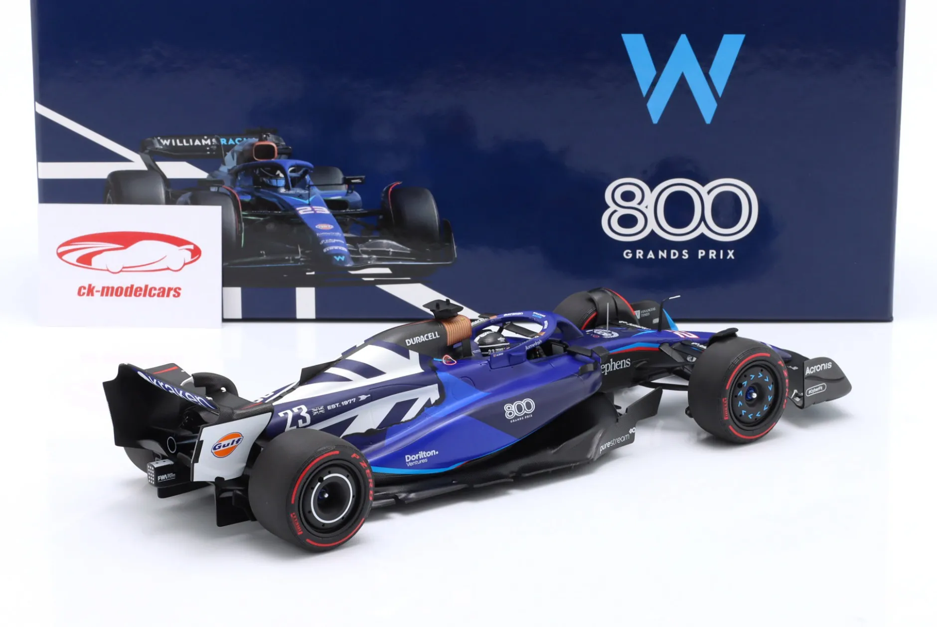 Alex Albon Williams FW45 #23 British GP Formel 1 2023 1:18 Minichamps
