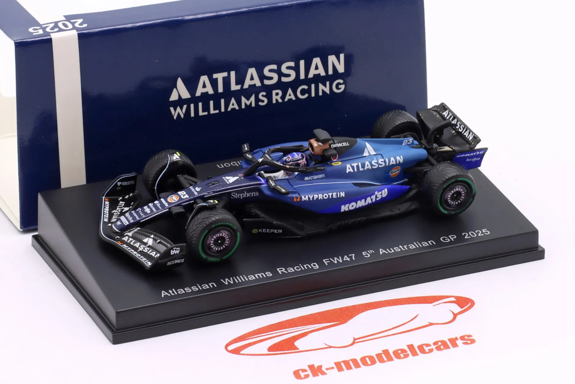 Alex Albon Williams FW47 #23 5th Australien GP Formel 1 2025 1:64 Spark