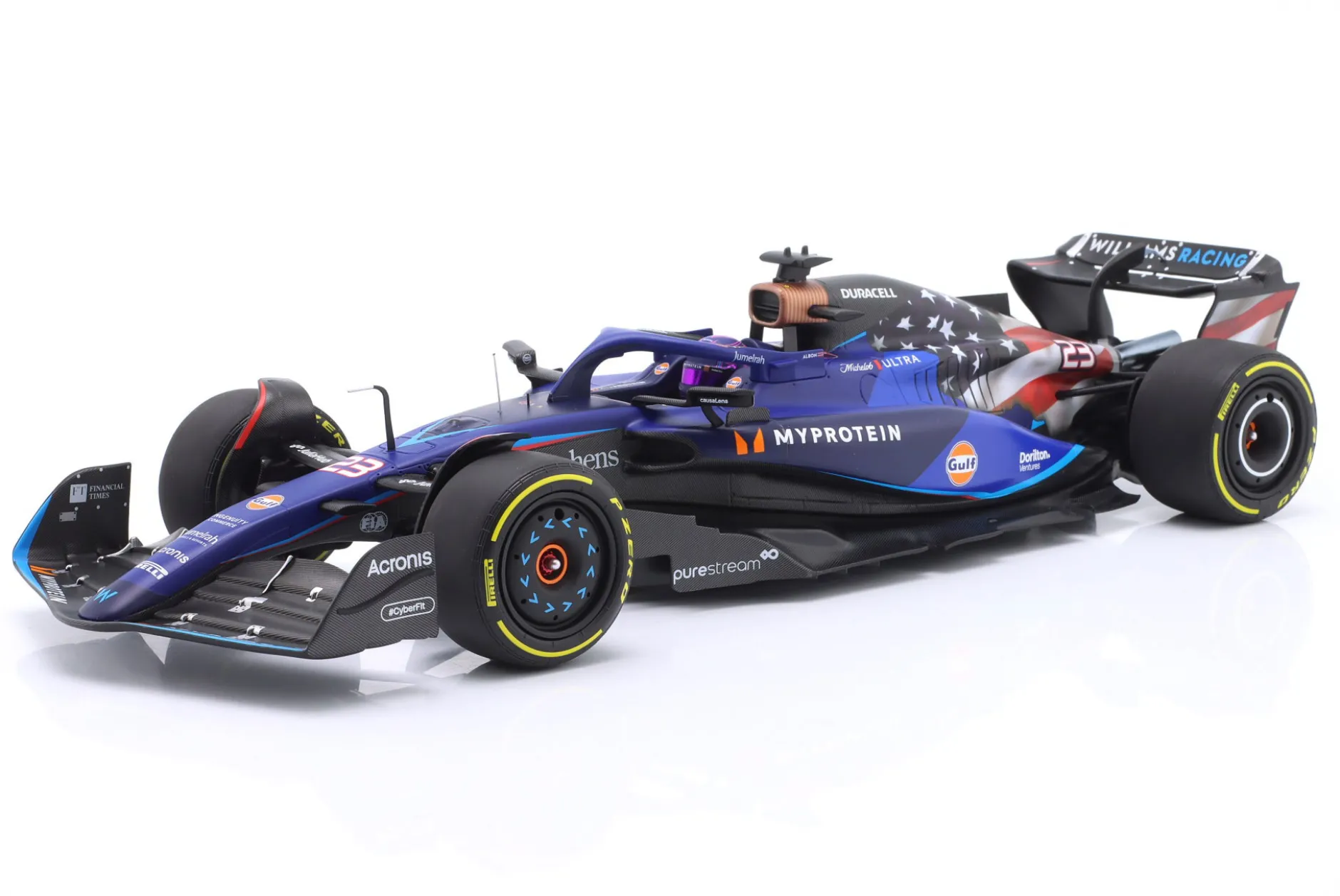 Alex Albon Williams FW45 #23 9th USA GP Formel 1 2023 1:18 Minichamps