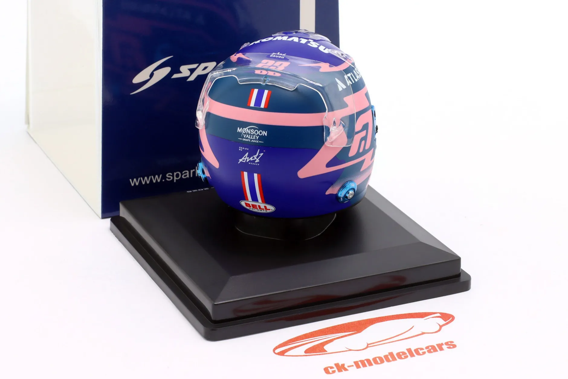 Alex Albon #23 Williams Racing Formel 1 2025 Helm 1:5 Spark