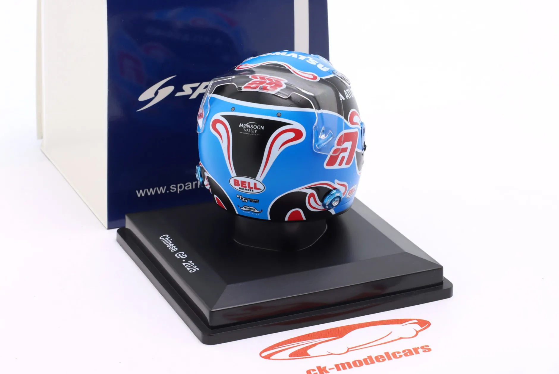 Alex Albon Williams Racing #23 7th China GP Formel 1 2025 Helm 1:5 Spark