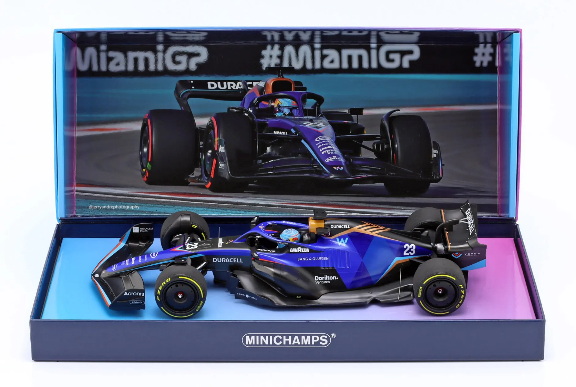 Alexander Albon Williams FW44 #23 Miami GP Formel 1 2022 1:18 Minichamps