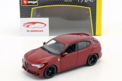 Alfa Romeo Stelvio Baujahr 2017 rot 1:24 Bburago