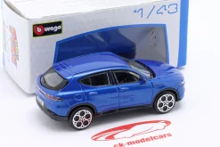 Alfa Romeo Tonale SUV Baujahr 2022 blau metallic 1:43 Bburago