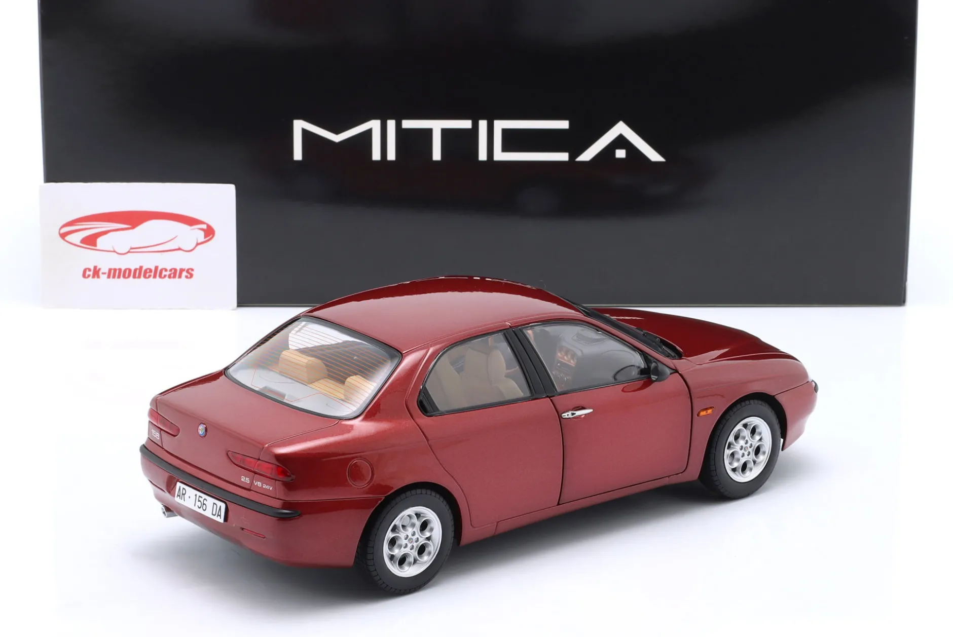 Alfa Romeo 156 2.5 V6 24V 1997 proteo rot metallic 1:18 Mitica