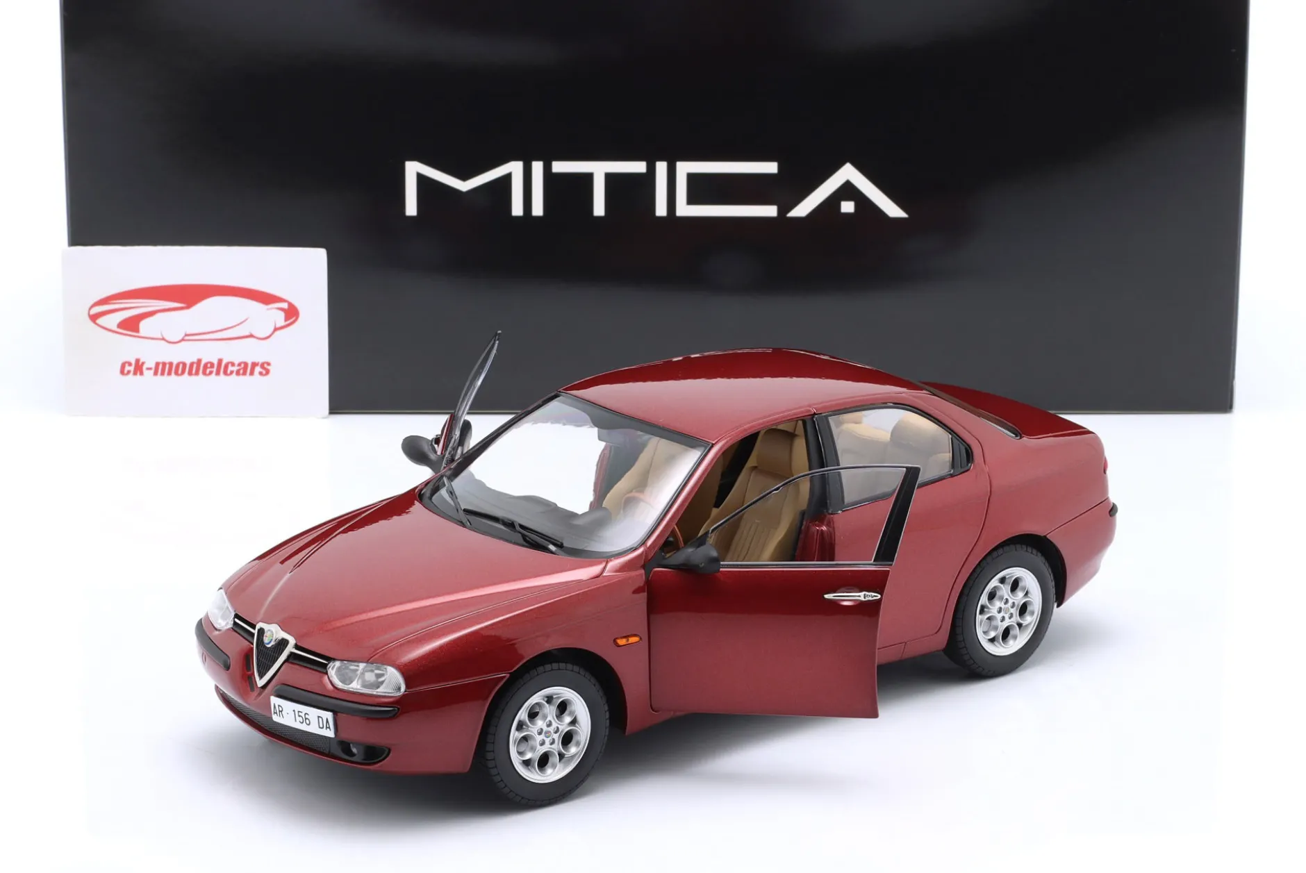 Alfa Romeo 156 2.5 V6 24V 1997 proteo rot metallic 1:18 Mitica