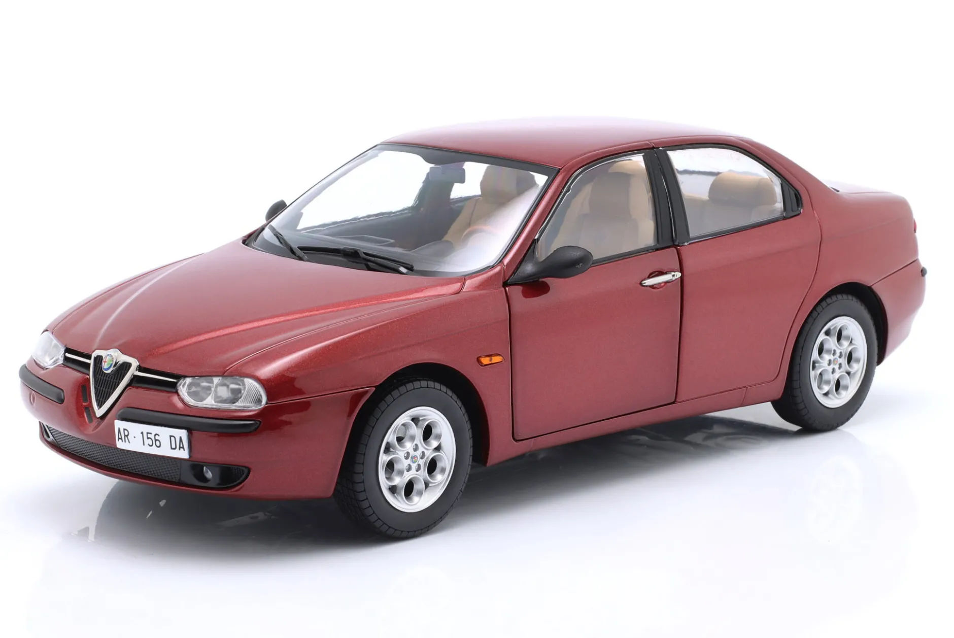 Alfa Romeo 156 2.5 V6 24V 1997 proteo rot metallic 1:18 Mitica
