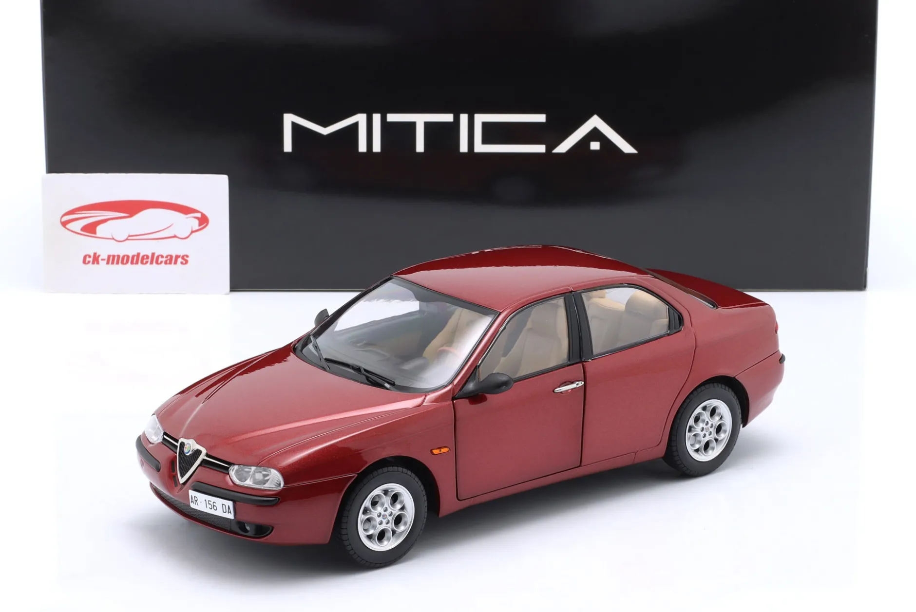 Alfa Romeo 156 2.5 V6 24V 1997 proteo rot metallic 1:18 Mitica