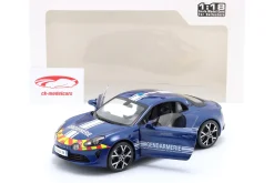 Alpine A110 Gendarmerie Baujahr 2023 blau 1:18 Solido