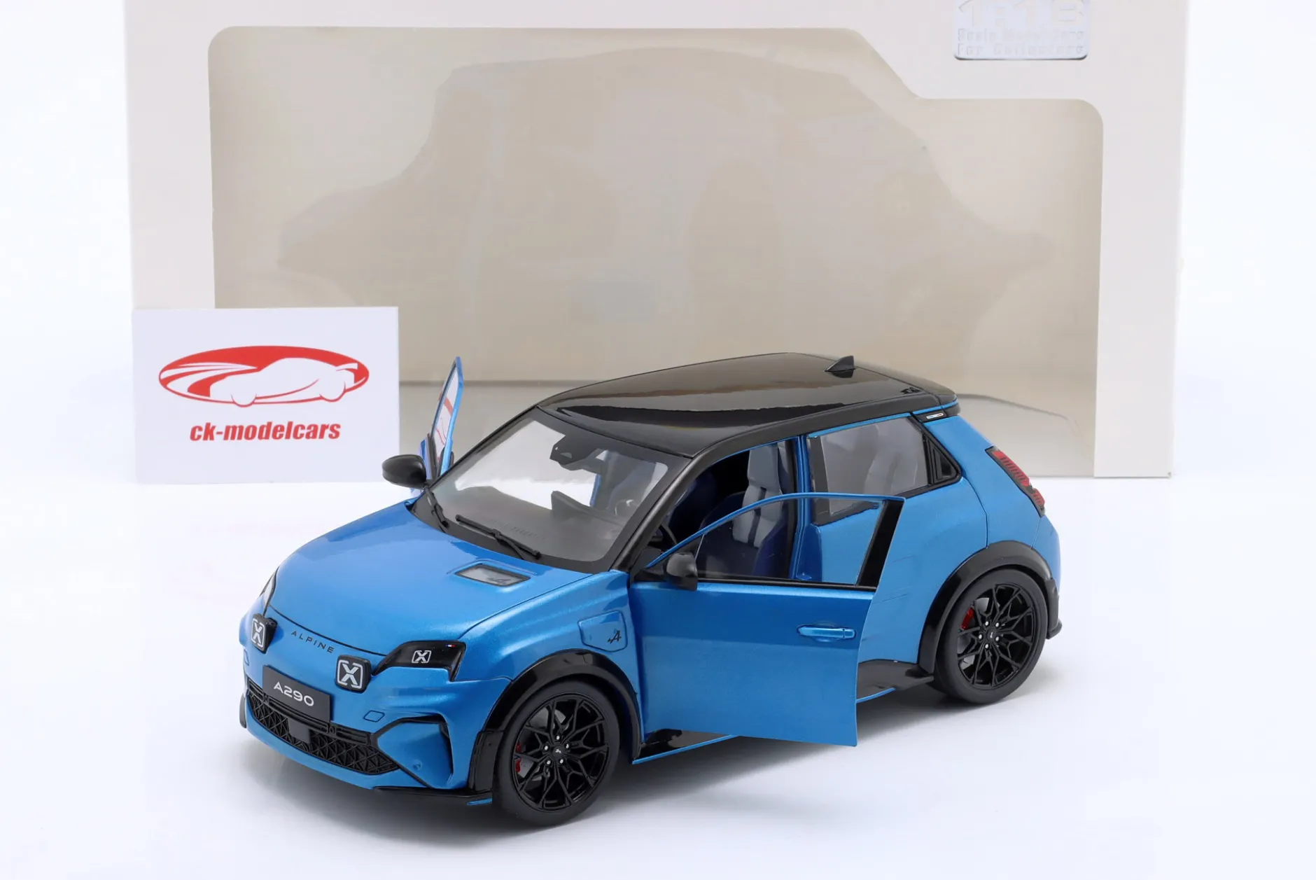 Alpine A290 GTS Baujahr 2024 blau metallic 1:18 Solido