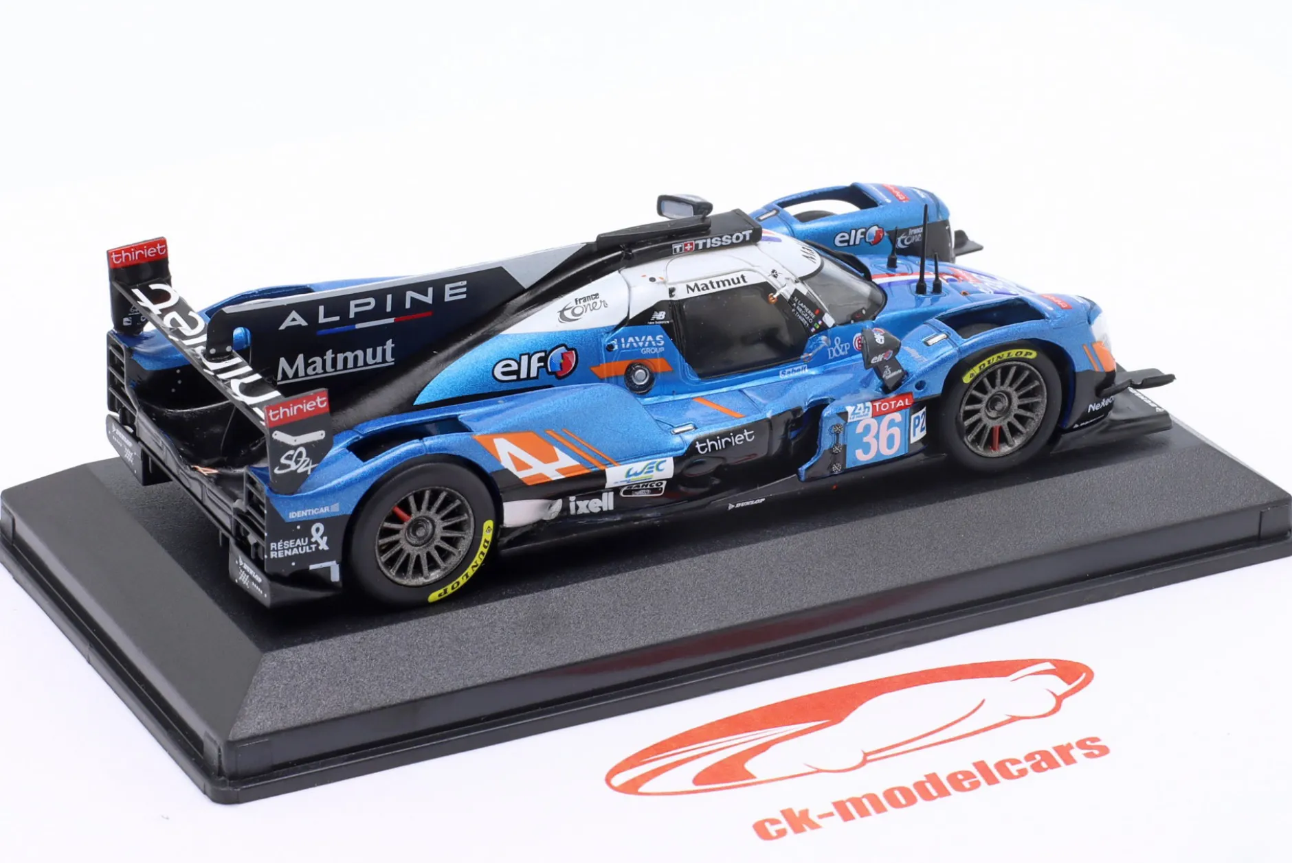 Alpine A470 #36 5th 24h LeMans 2018 Lapierre, Thiriet, Negrao 1:43 Altaya
