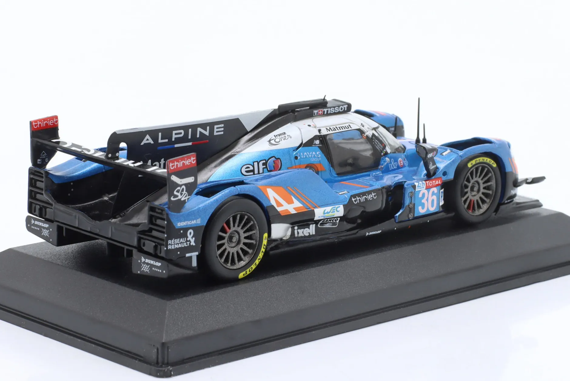 Alpine A470 #36 5th 24h LeMans 2018 Lapierre, Thiriet, Negrao 1:43 Altaya