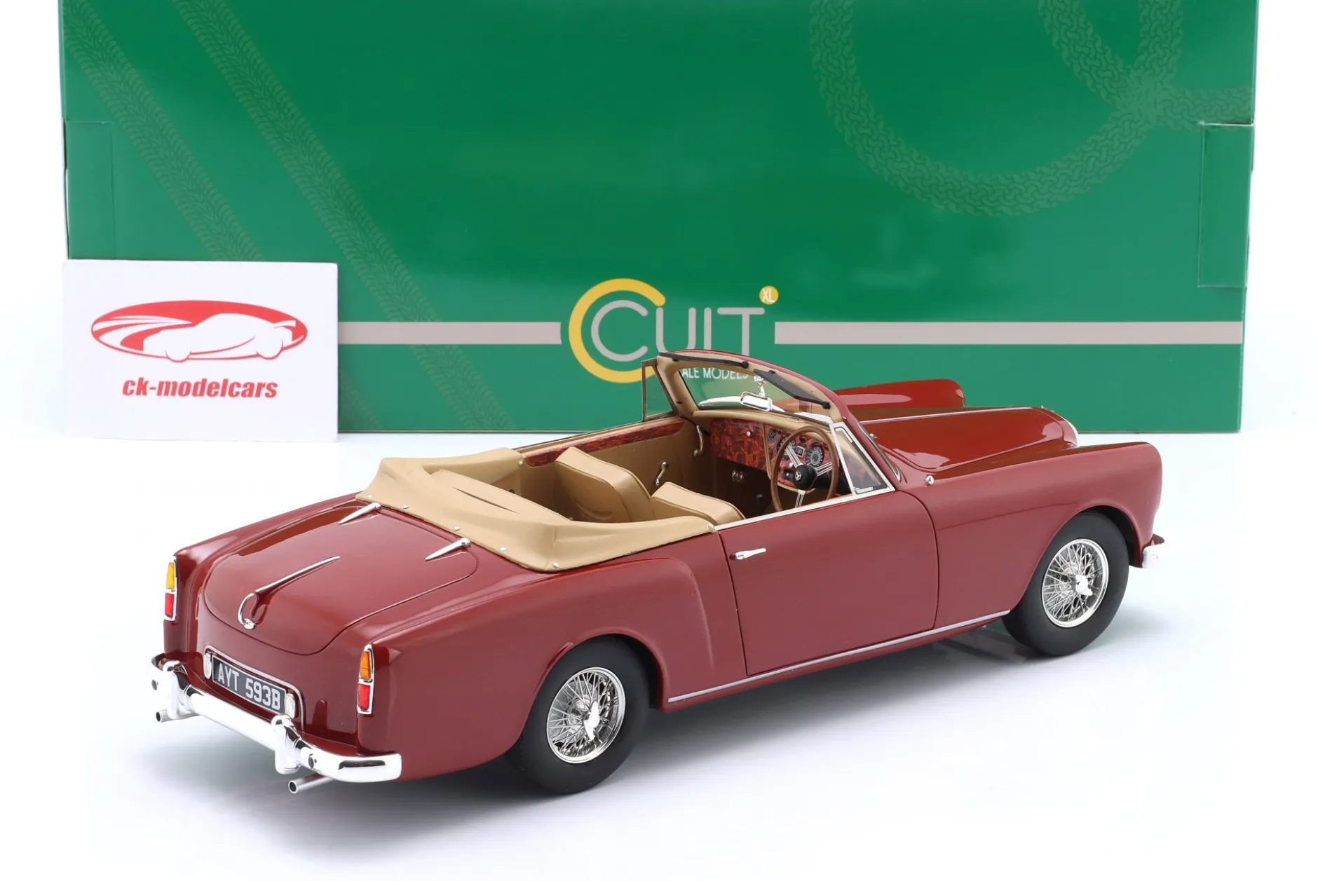 Alvis TE21 DHC Baujahr 1963-1966 rot metallic 1:18 Cult Scale