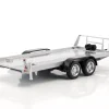 Anhänger Autotransporter-Hänger mit Tandemachse silber 1:43 Cararama
