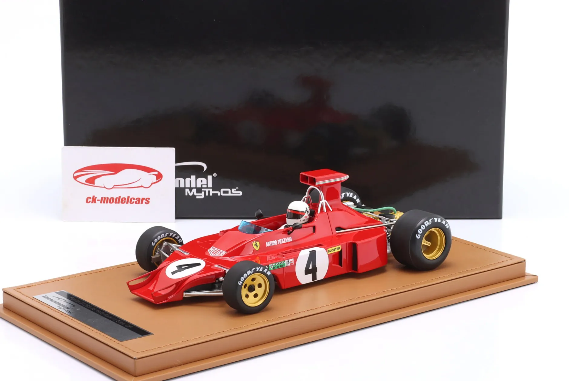 Arturo Merzario Ferrari 312B #4 USA GP Formel 1 1973 1:18 Tecnomodel