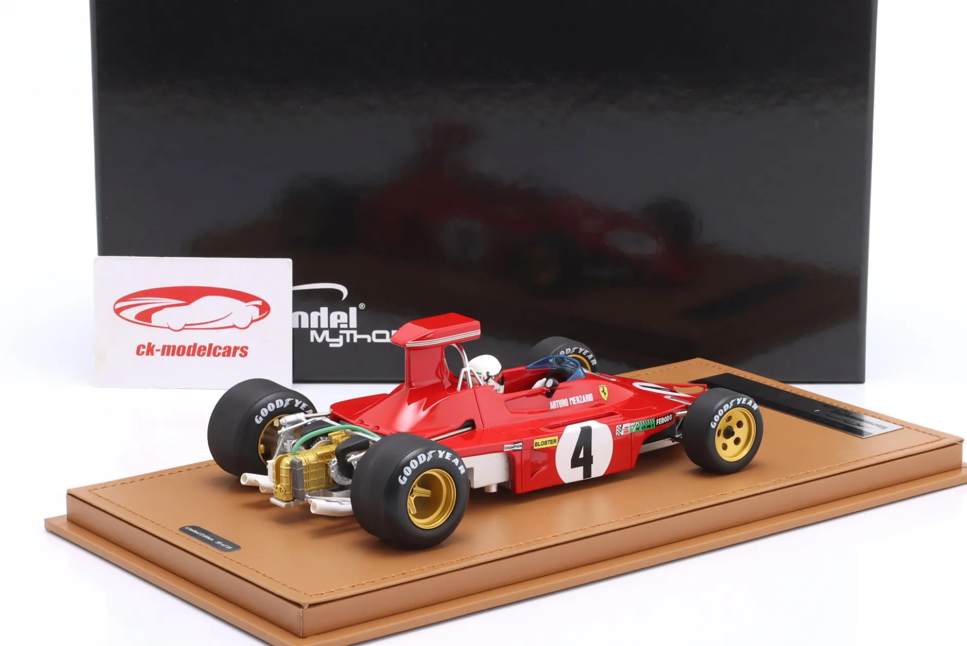 Arturo Merzario Ferrari 312B #4 USA GP Formel 1 1973 1:18 Tecnomodel