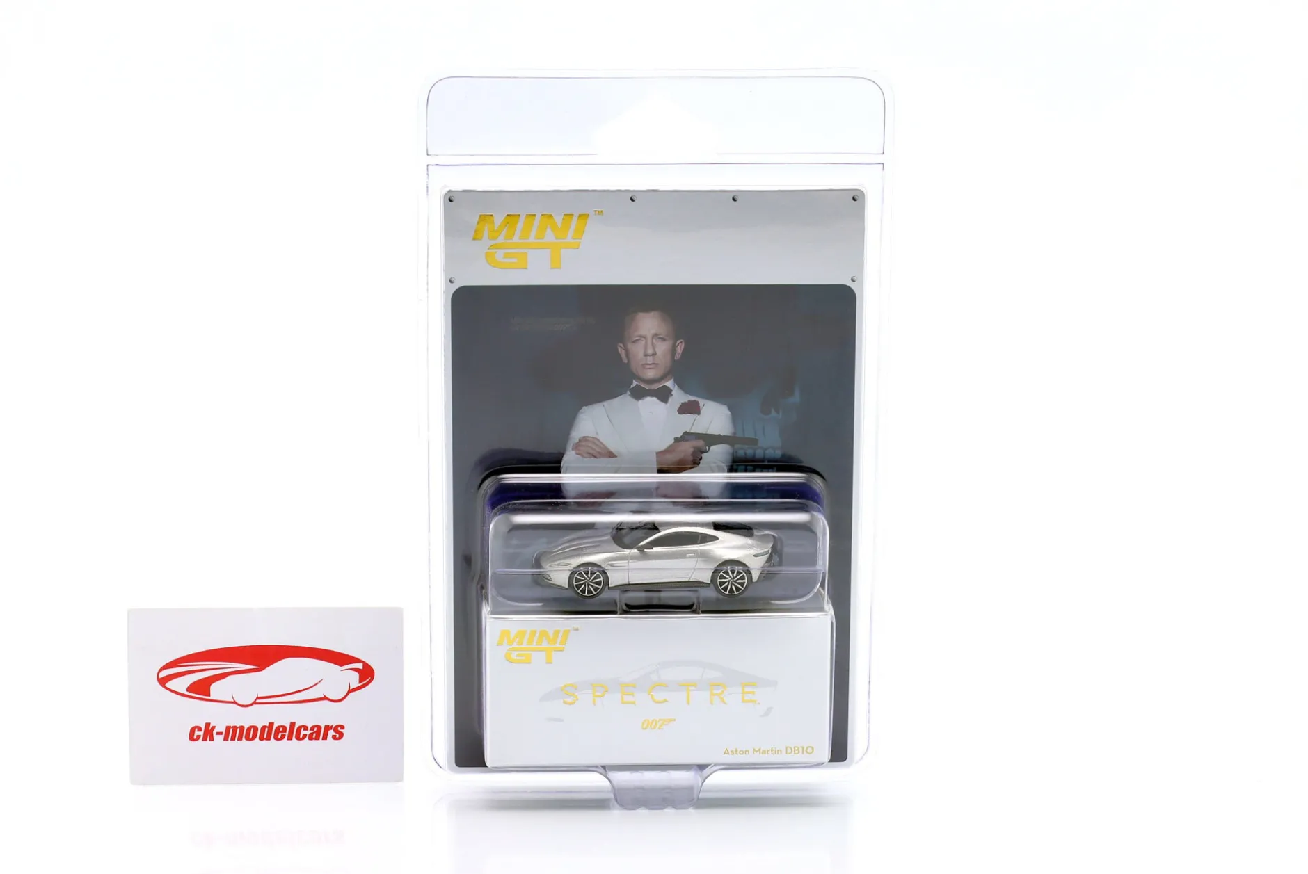 Aston Martin DB10 James Bond - Spectre (2015) silber 1:64 TrueScale