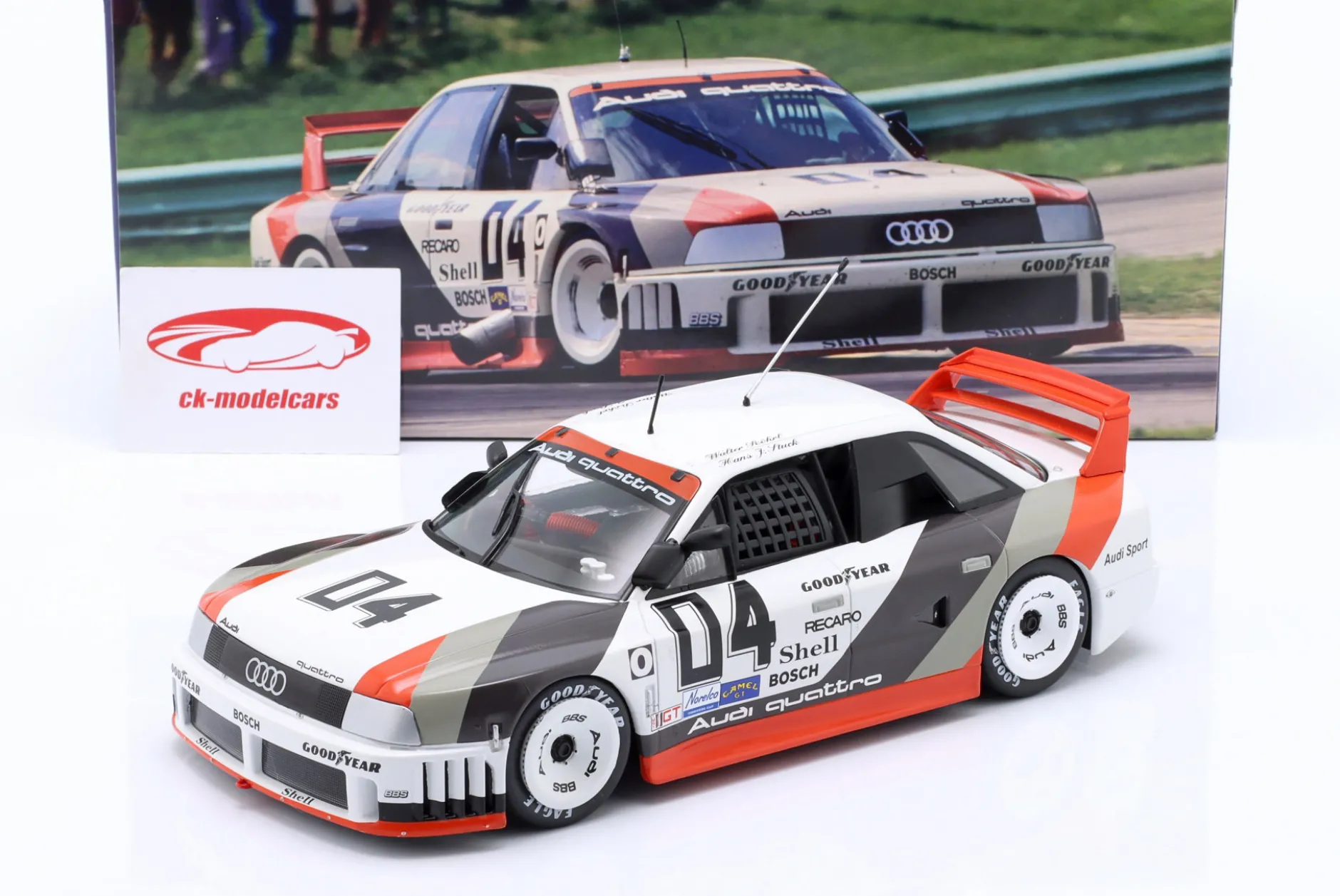 Audi 90 IMSA GTO #04 Miller High Life 500km IMSA 1989 Stuck, Röhrl 1:18 WERK83
