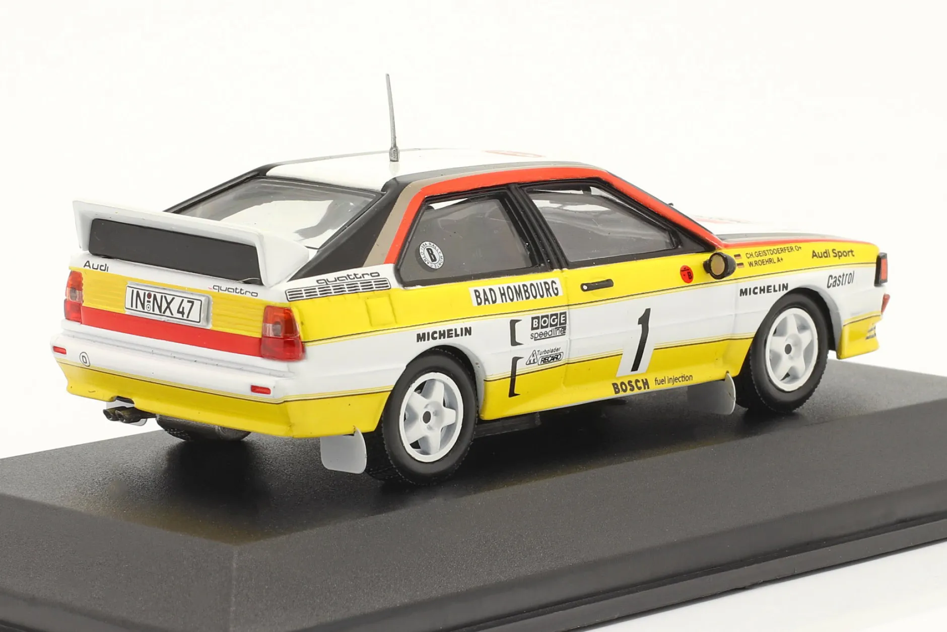 Audi quattro A2 #1 Sieger Rallye Monte Carlo 1984 Röhrl, Geistdörfer 1:43 CMR
