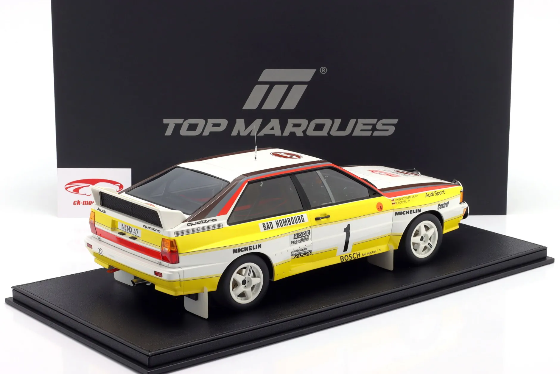Audi quattro A2 #1 Sieger Rallye Monte Carlo 1984 Röhrl, Geistdörfer 1:12 TopMarques
