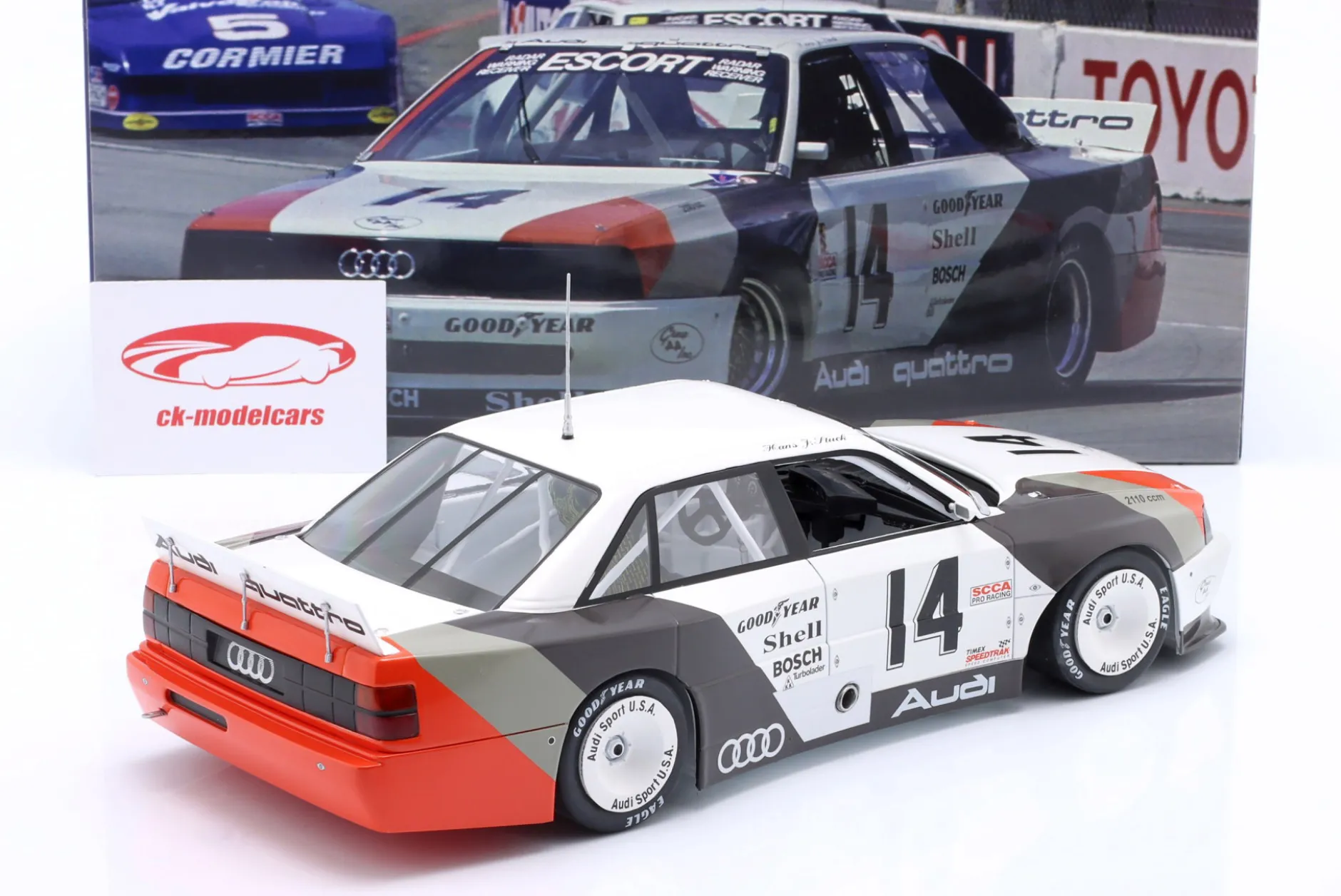 Audi 200 quattro #14 Sieger Cleveland Trans-Am 1988 H.J. Stuck 1:18 WERK83