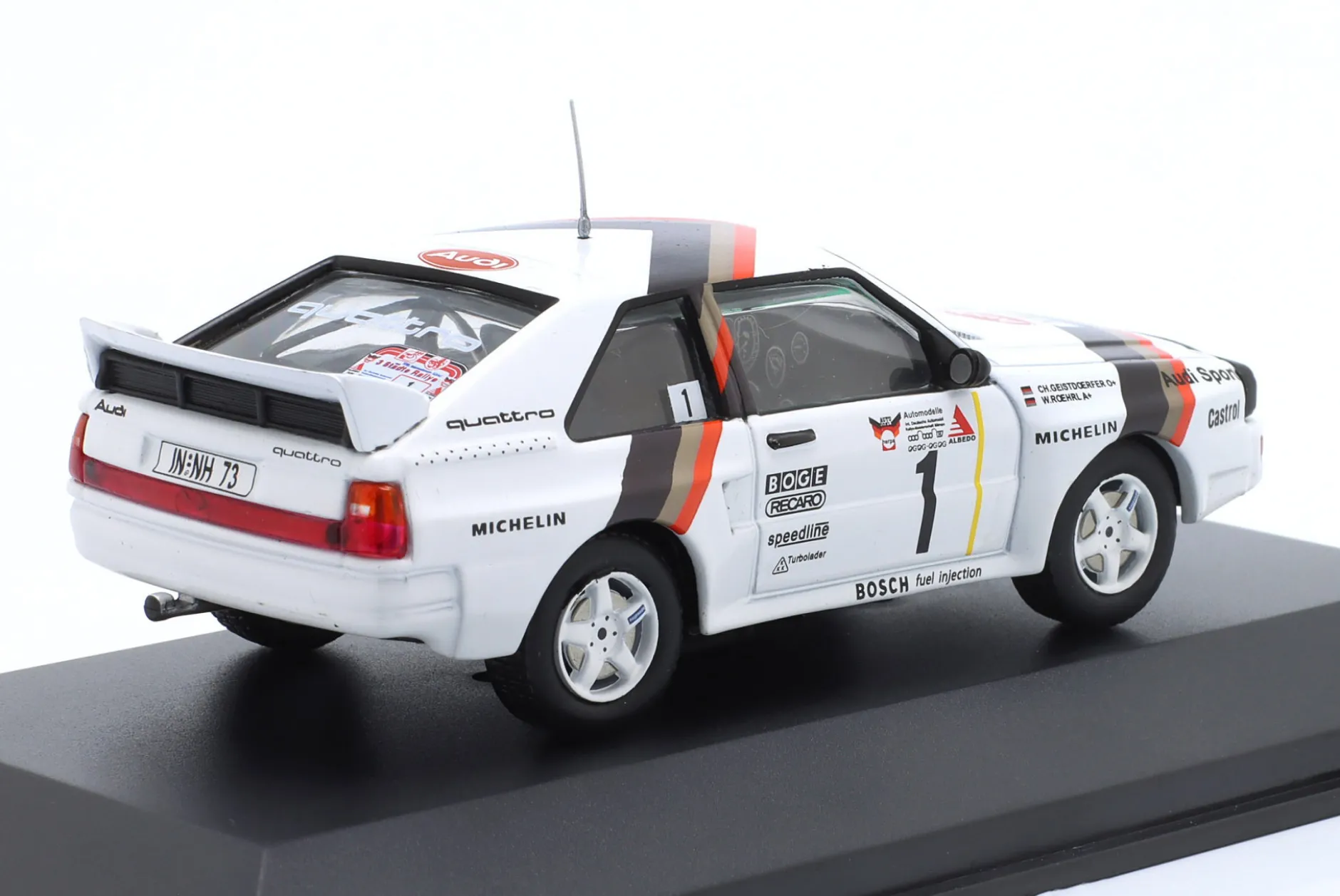 Audi Quattro Sport #1 Sieger 3-Städte-Rallye 1984 Röhrl, Geistdörfer 1:43 CMR
