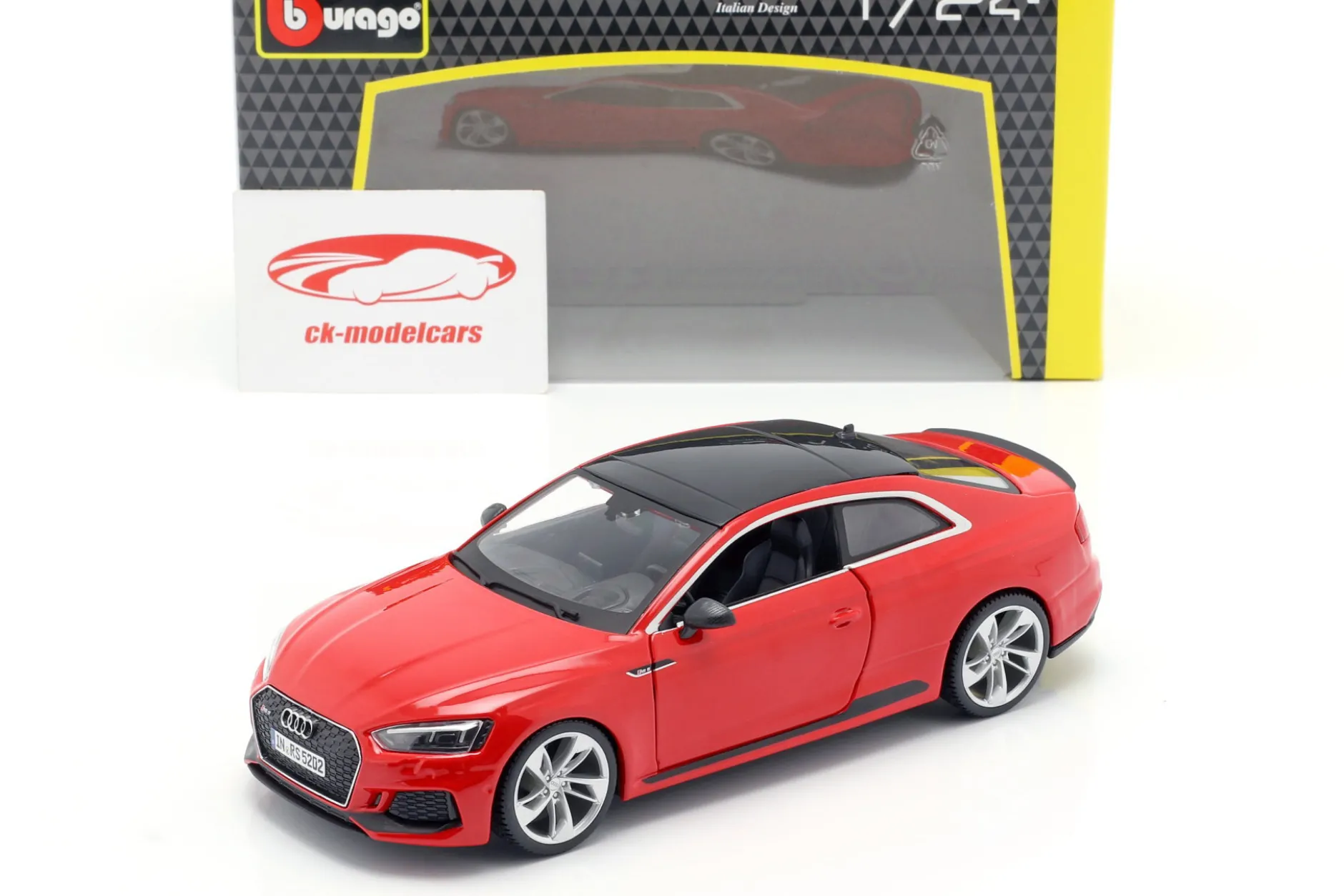 Audi RS 5 Coupe rot 1:24 Bburago