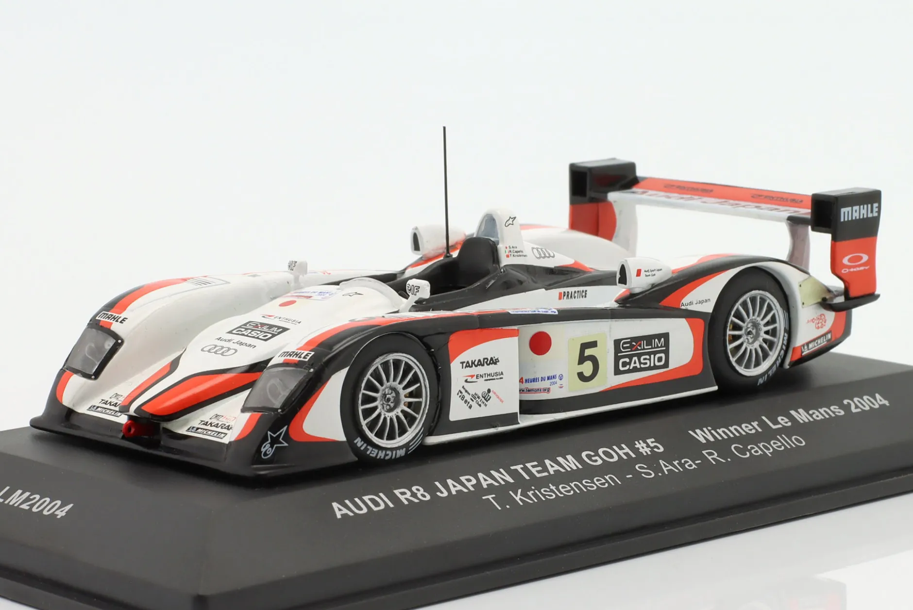 Audi R8 #5 Sieger 24h LeMans 2004 Kristensen, Ara, Capello 1:43 Ixo