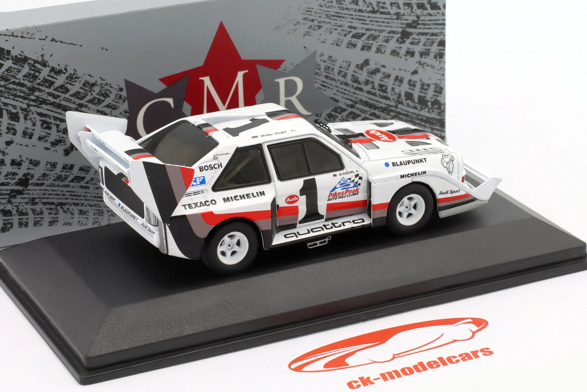 Audi Sport quattro S1 E2 #1 Winner Pikes Peak 1987 Walter Röhrl 1:43 CMR