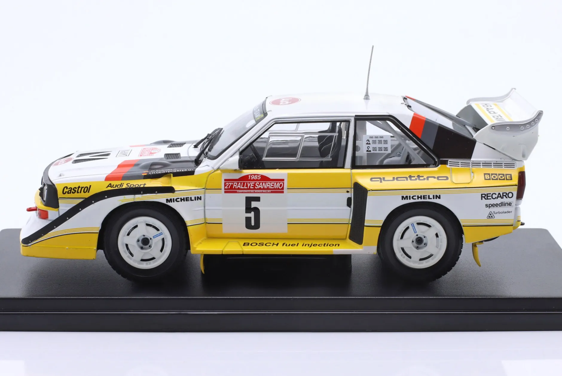 Audi S1 Quattro #5 Sieger Rallye SanRemo 1985 Röhrl, Geistdörfer 1:24 Altaya