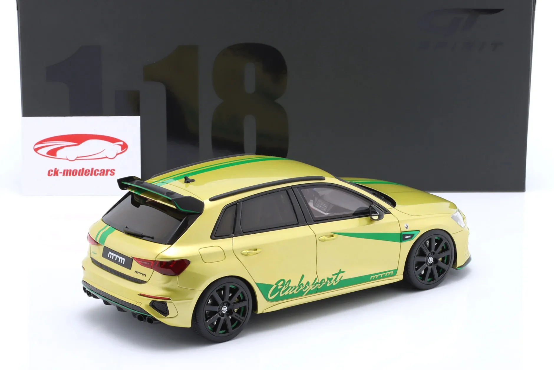 Audi S3 (Y8) MTM Baujahr 2022 gelb 1:18 GT-Spirit