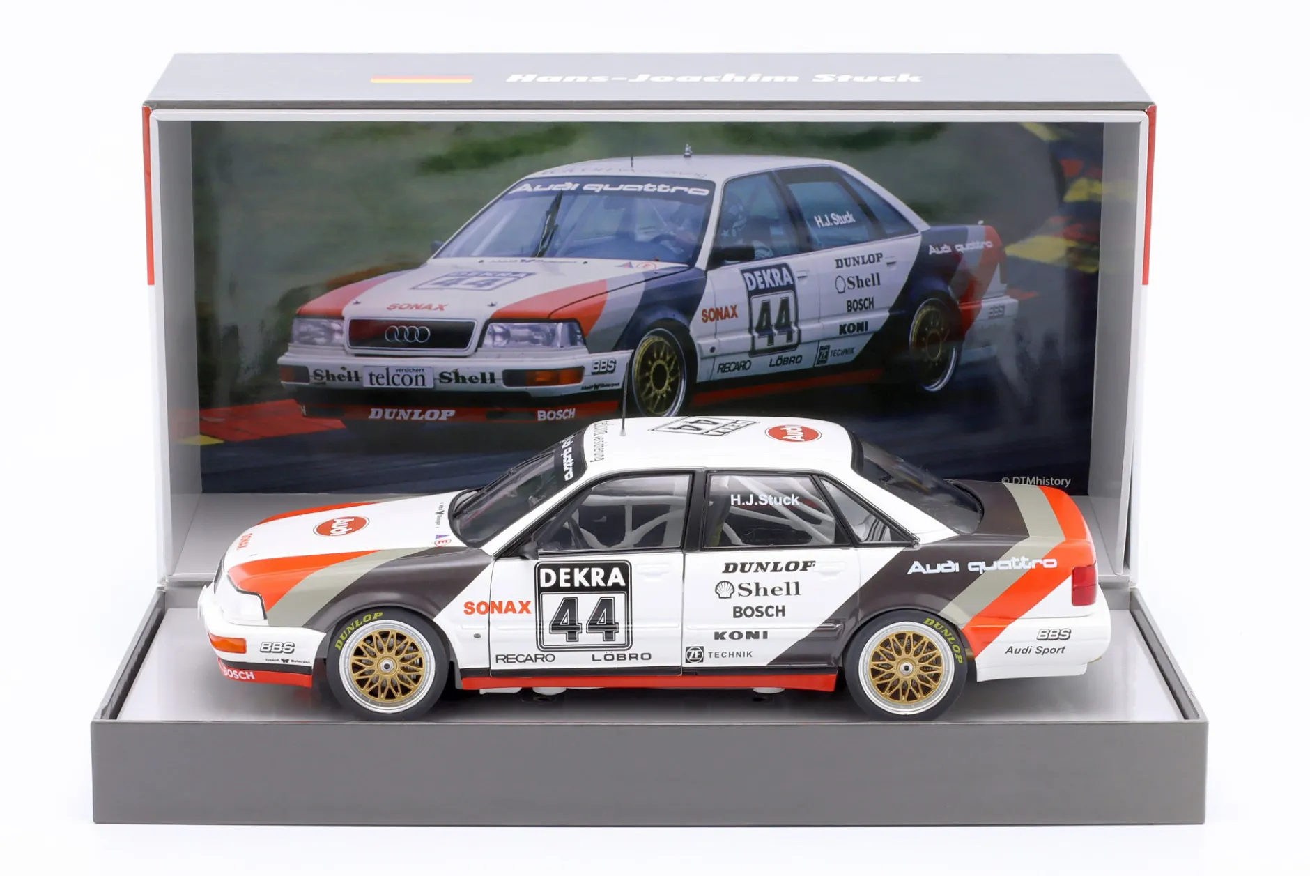 Audi V8 Quattro #44 DTM Champion 1990 Hans-Joachim Stuck 1:18 WERK83