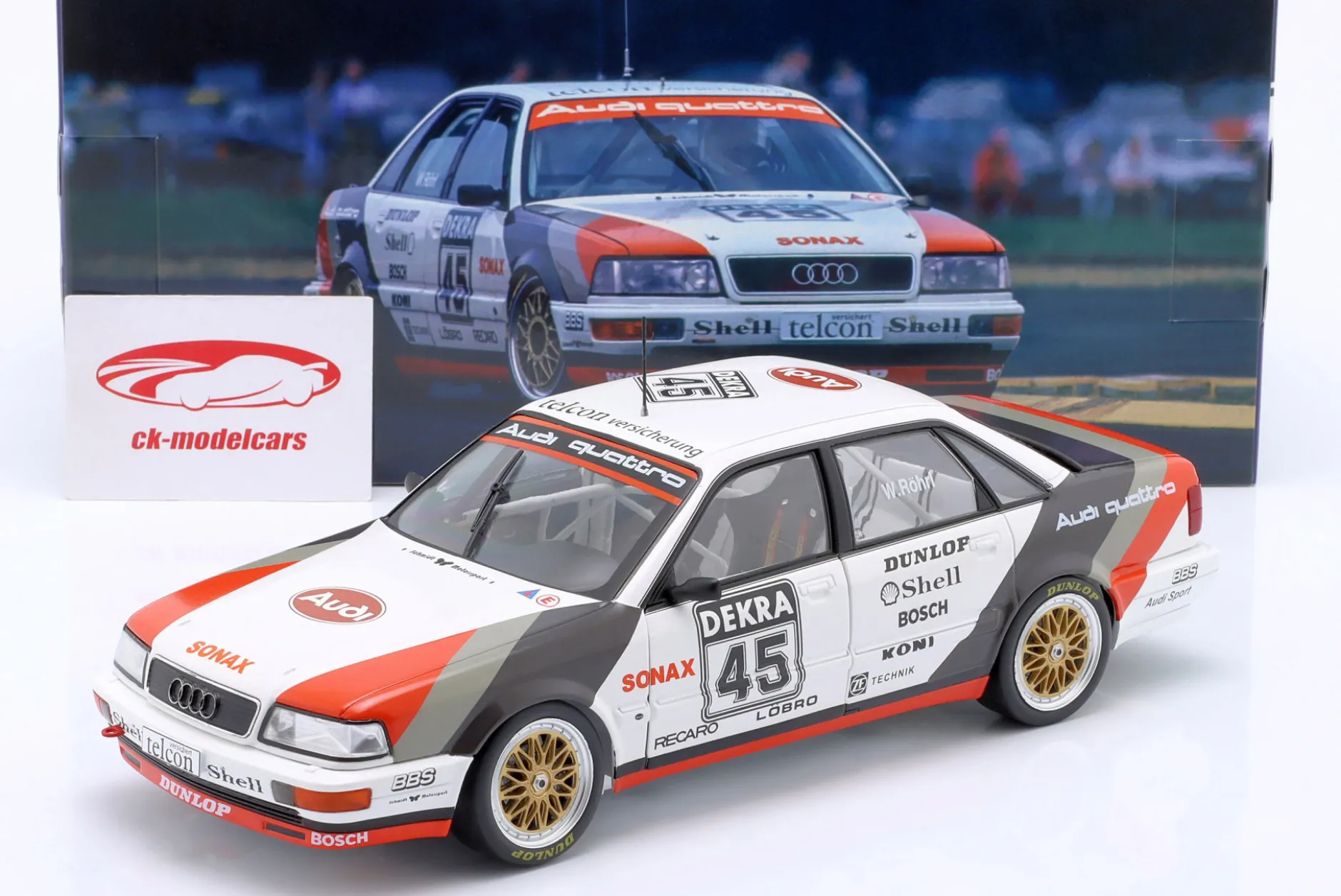 Audi V8 Quattro #45 DTM 1990 Walter Röhrl 1:18 WERK83