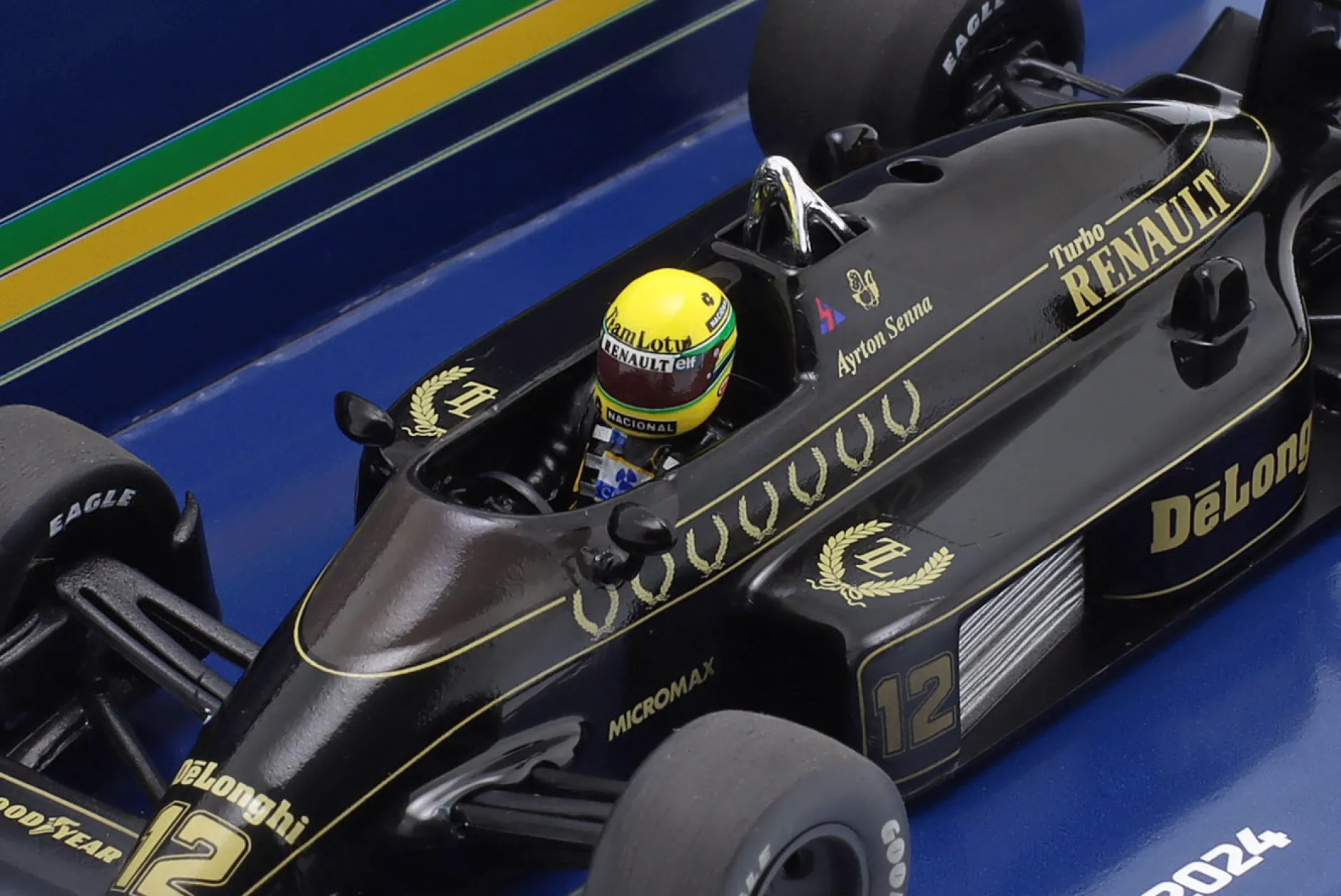 Ayrton Senna Lotus 98T Dirty Version #12 Formel 1 1986 1:43 Minichamps