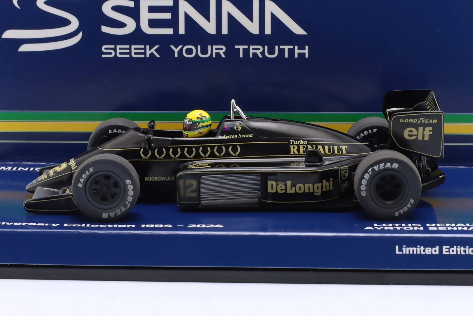 Ayrton Senna Lotus 98T Dirty Version #12 Formel 1 1986 1:43 Minichamps