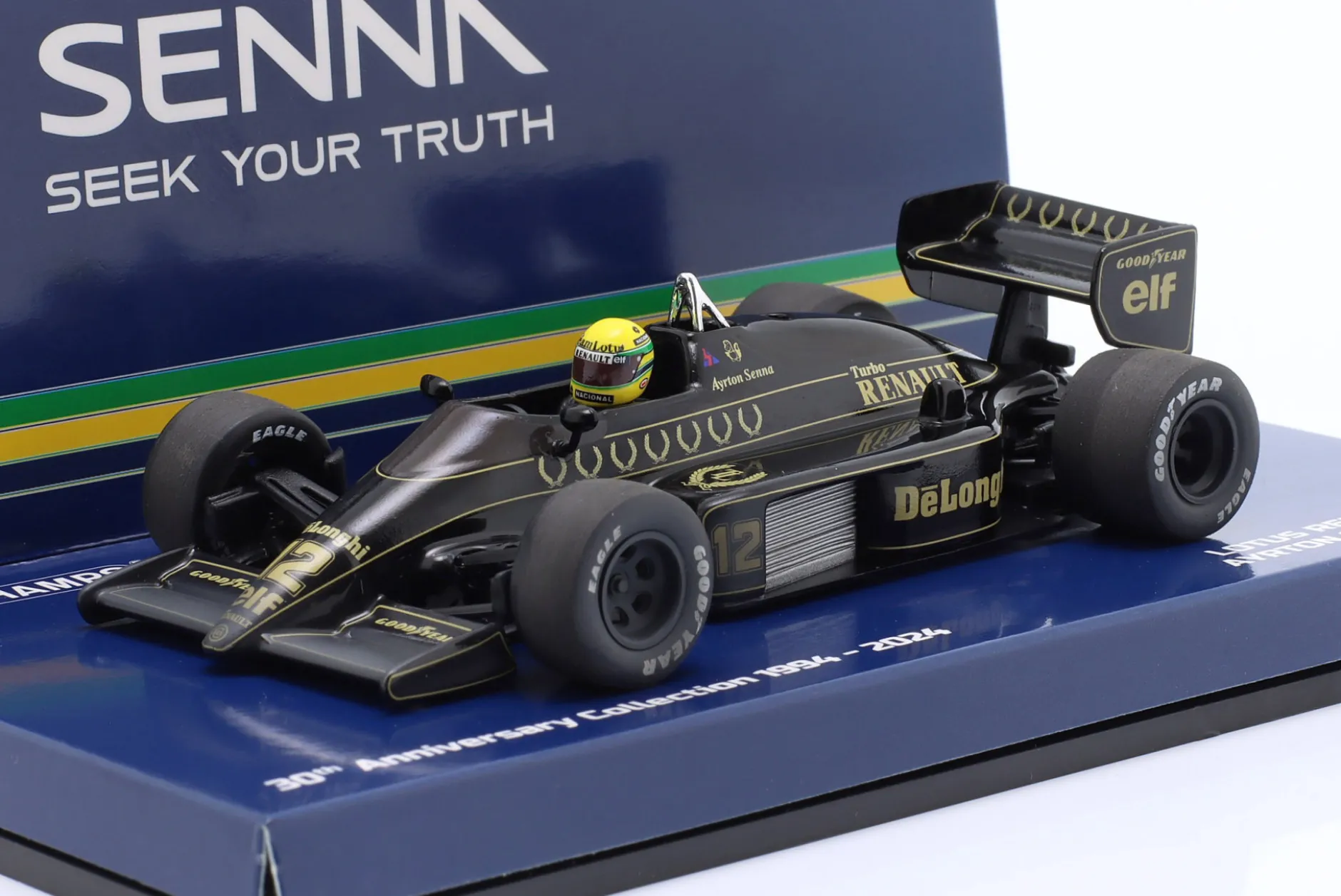 Ayrton Senna Lotus 98T Dirty Version #12 Formel 1 1986 1:43 Minichamps