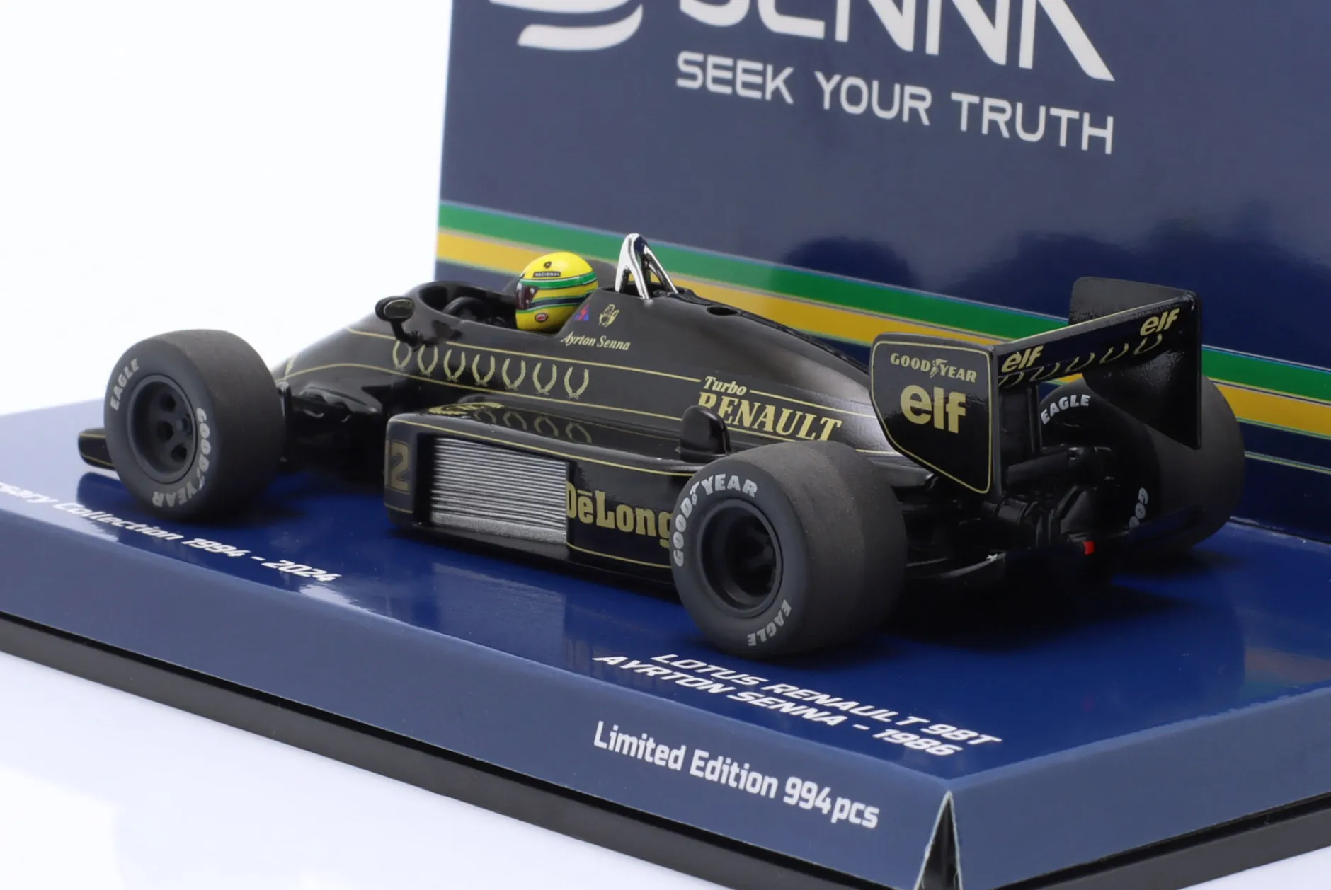 Ayrton Senna Lotus 98T Dirty Version #12 Formel 1 1986 1:43 Minichamps