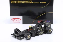 Ayrton Senna Lotus 97T #12 Monaco GP Formel 1 1985 1:18 WERK83