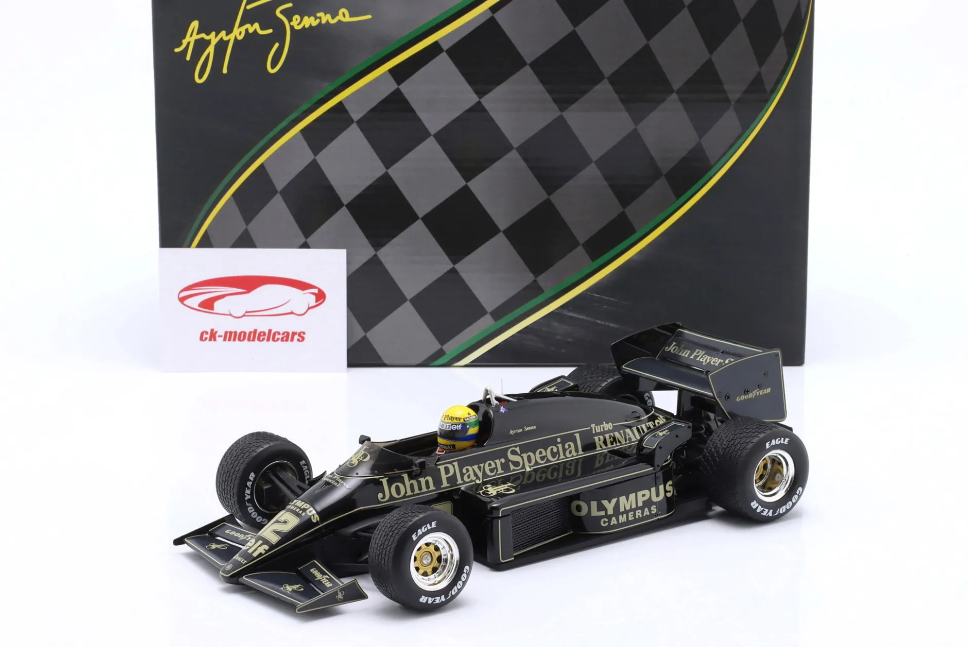 Ayrton Senna Lotus 97T #12 Sieger Portugal GP Formel 1 1985 1:18 Premium X