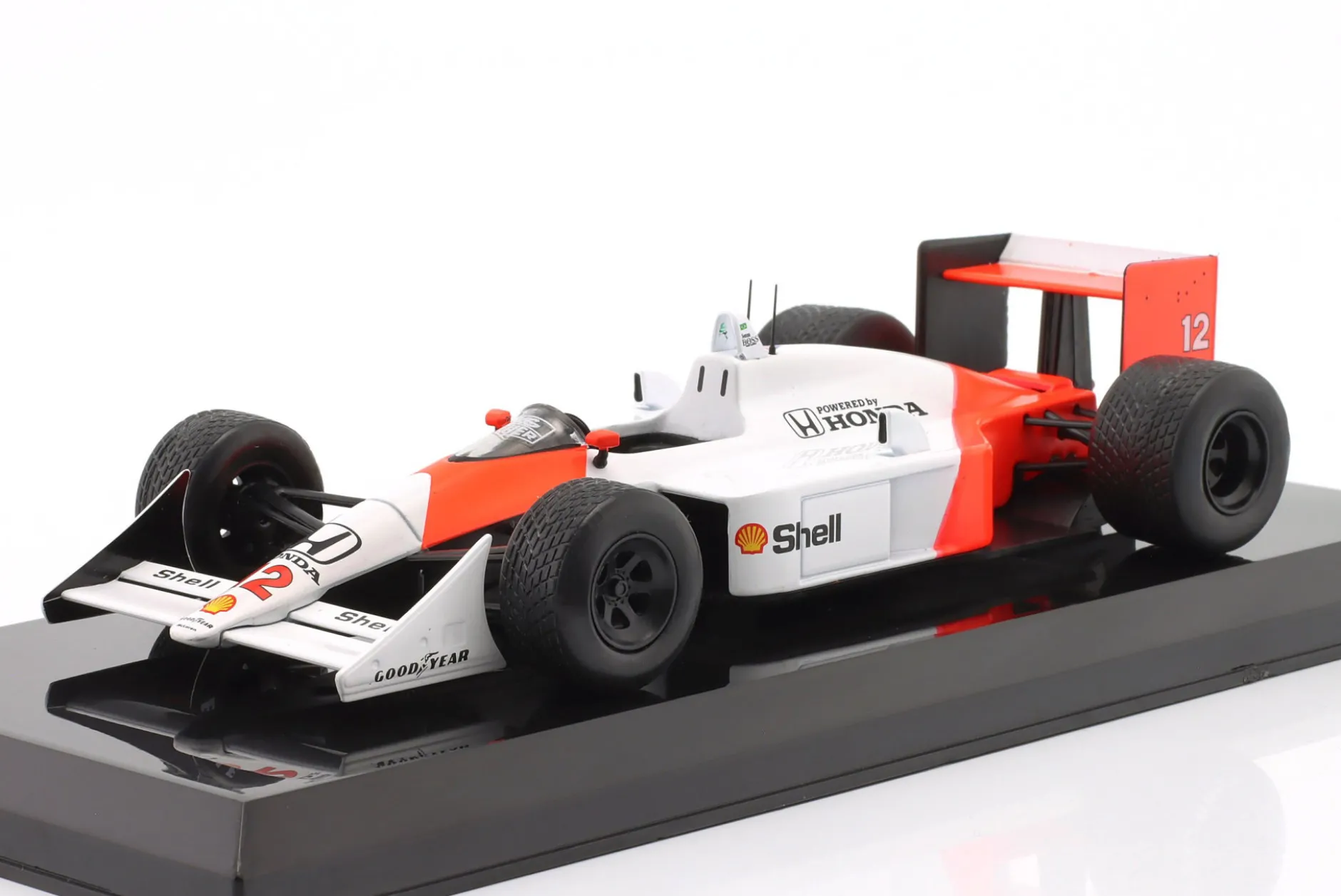 Ayrton Senna McLaren MP4/4 #12 Formel 1 Weltmeister 1988 1:24 Premium Collectibles