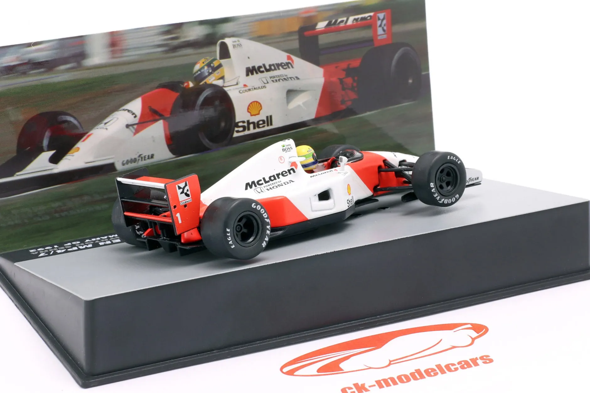Ayrton Senna McLaren MP4/7 #1 2nd Deutschland GP Formel 1 1992 1:43 Altaya