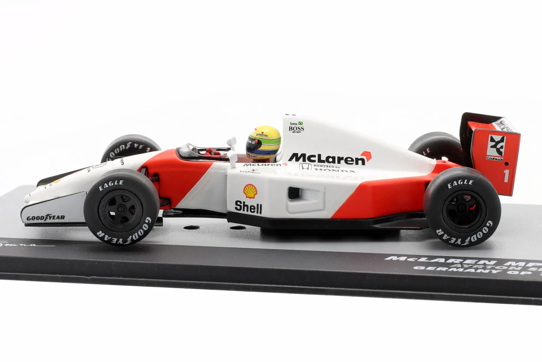 Ayrton Senna McLaren MP4/7 #1 2nd Deutschland GP Formel 1 1992 1:43 Altaya