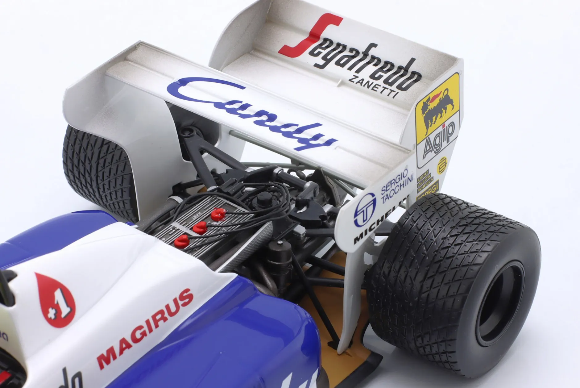 Ayrton Senna Toleman Hart TG184 #19 2nd Monaco GP Formel 1 1984 1:18 Minichamps