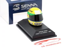 Ayrton Senna Toleman Motorsport #19 Brasilien GP Formel 1 1984 Helm 1:8 Minichamps