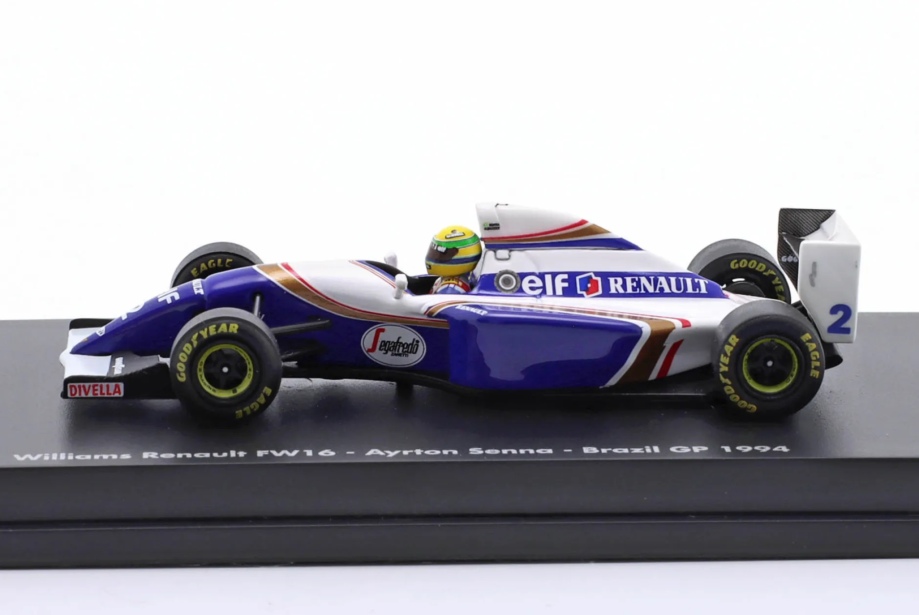 Ayrton Senna Williams FW16 #2 Brasilien GP Formel 1 1994 1:64 Minichamps
