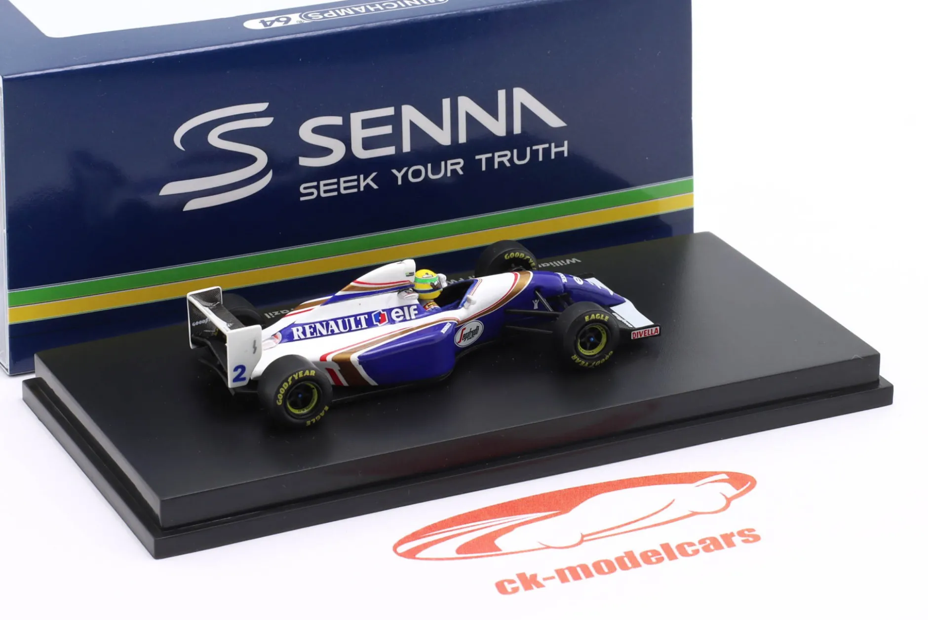 Ayrton Senna Williams FW16 #2 Brasilien GP Formel 1 1994 1:64 Minichamps