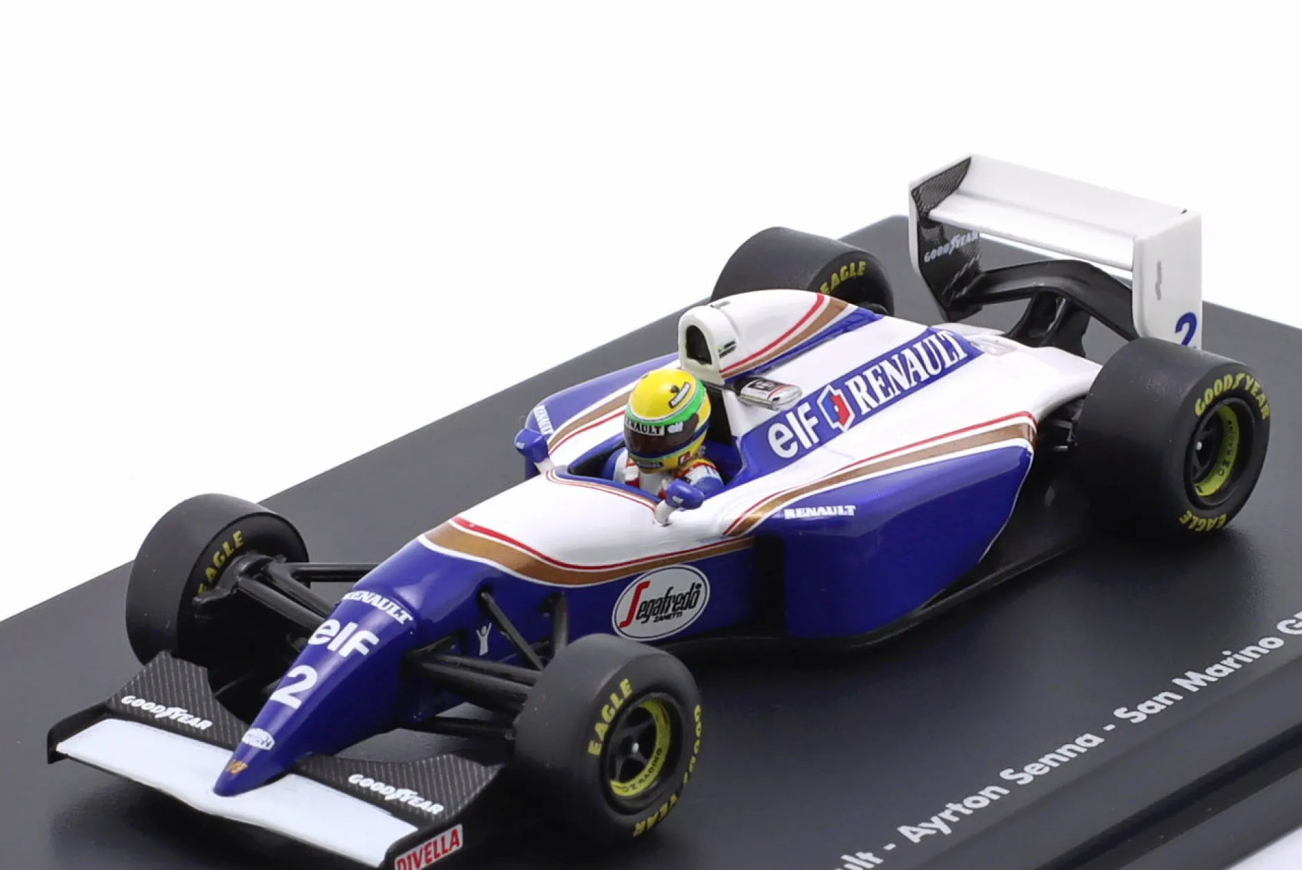 Ayrton Senna Williams FW16 #2 San Marino GP Formel 1 1994 1:64 Minichamps