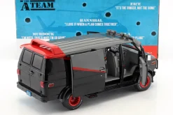 B.A.'s GMC Vandura Baujahr 1983 TV-Serie Das A-Team (1983-87) schwarz / rot / grau 1:18 Greenlight